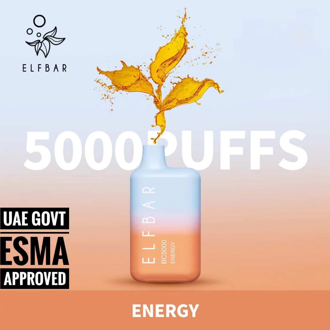 Elf Bar BC5000 Disposable Vape Kit 5000 Puffs energy