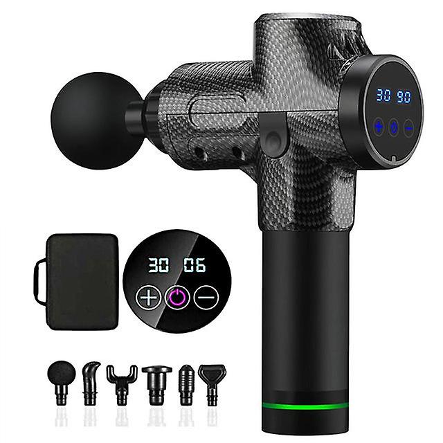 Massage Gun Deep Tissue Massager,Handheld Percussion Massager with 10 Different Massage Heads 30 Speeds