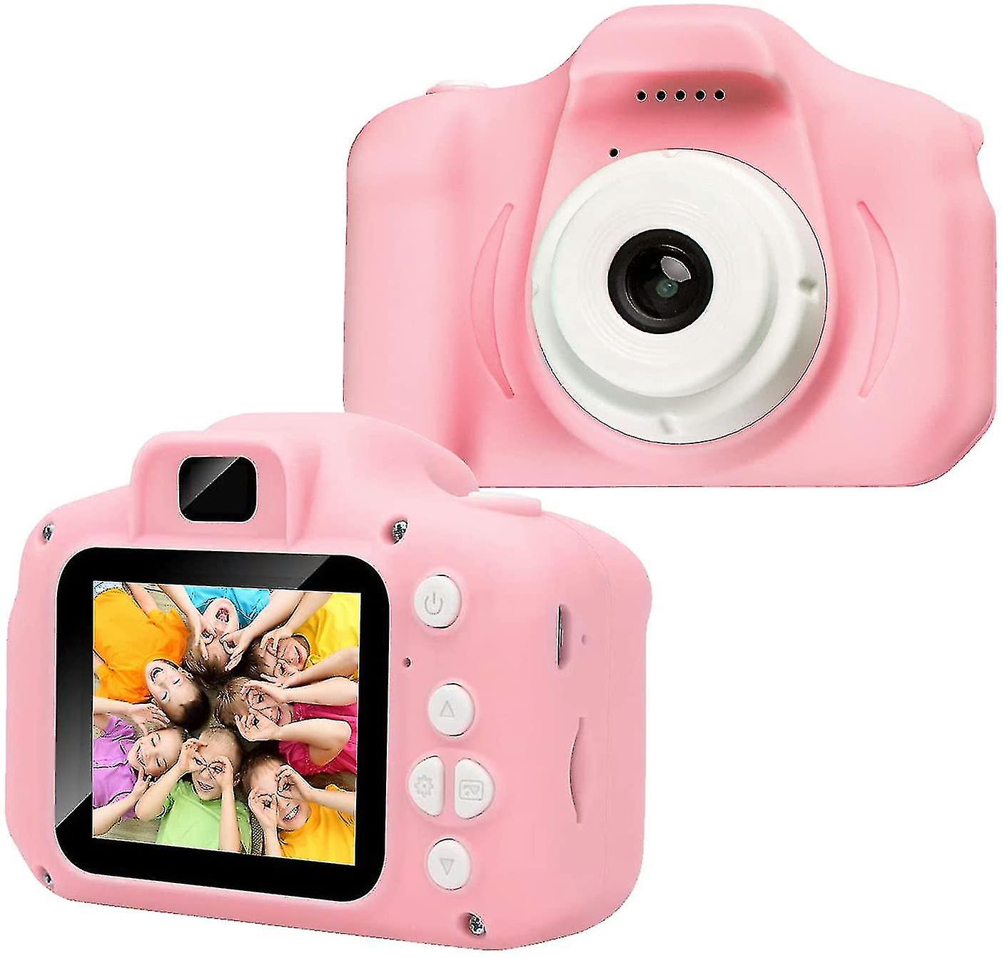Kids Girls Silicone Camera, 4-8 Year Old (Pink)