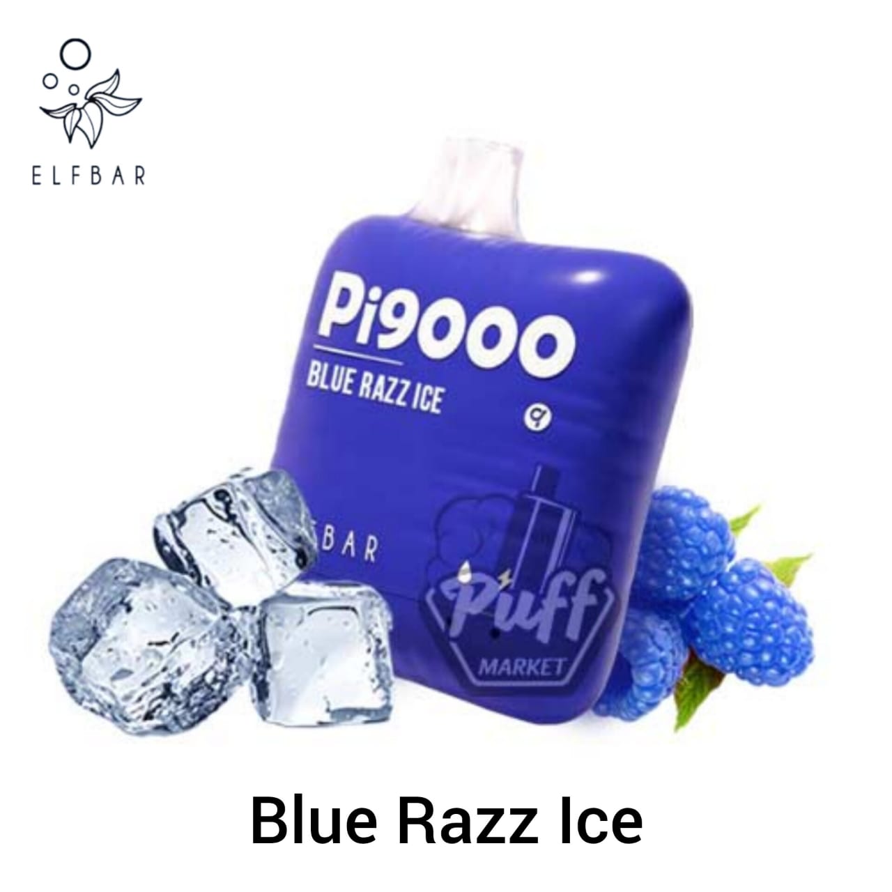 Elf Bar Pi 9000 BLUE RAZZ ICE Puffs Disposable